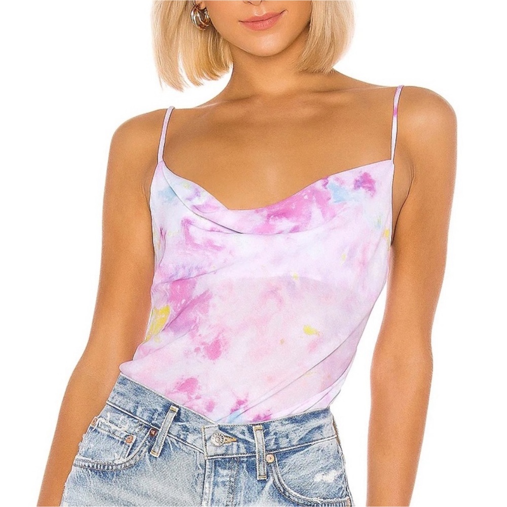 ENDLESS SUMMER TIE DYE COWL NECK TANK TOP IN SIZE MEDIUM